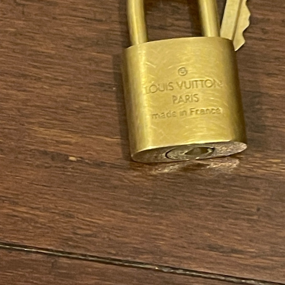 Louis Vuitton Brass Padlock and Key Set - Picture 6 of 8